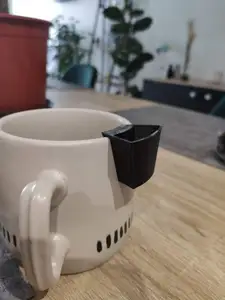 Tea bag waste basket (compatible with almost any cup/glass)