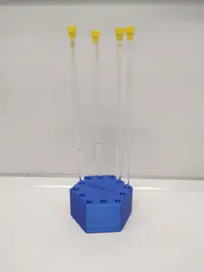 NMR tubes stand with a place for flask
