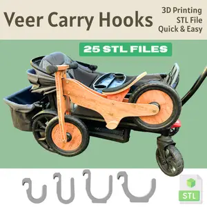 Veer Carry Hooks – 25 STL Files for Custom Fit