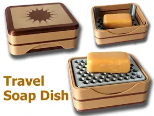 Travel Soap Dish, Neat and Compact when traveling and Using (Single colour version also included)