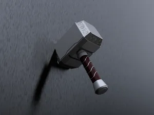 YAMFM (Yet Another Mjolnir Fridge Magnet)