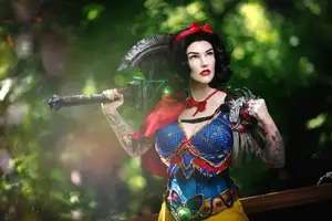 Battle Snow White Hair Bow