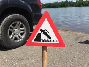 Quayside, River Bank Road Sign