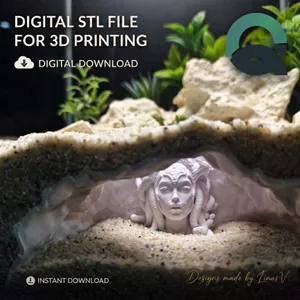 Medusa’s Lair - Aquarium Cave | Fish Hideout | Shrimp Shelter | Natural Rock | Aquascaping | Aquarium Decor