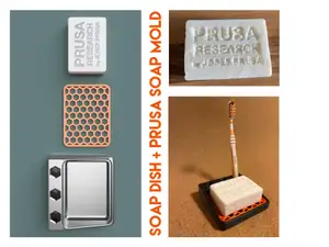 soap dish + diy Prusa soap mold