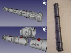 Collapsing Darth Maul (two sided) lightsaber