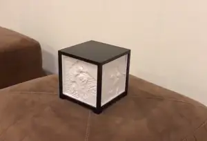 LED Backlight Lithophane Cube Frame