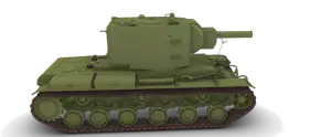 Věž verze KV-2 pro úpravu RC modelu tanku KV-1 1:10