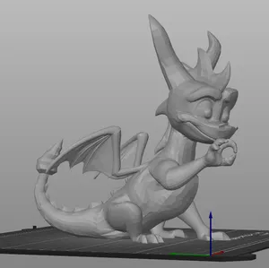 Spyro the Dragon (poses: Okay 👌) monochrom