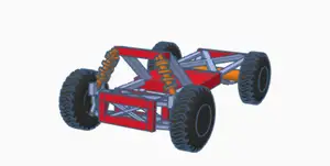 car with suspention