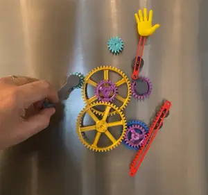 Fridge Magnet Gear Set