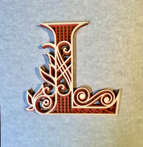 Ornate Letter L Monogram