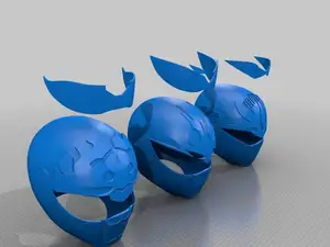 Gosei Sentai Dairanger :- Ryuu - Shishi - Tenma Helmets