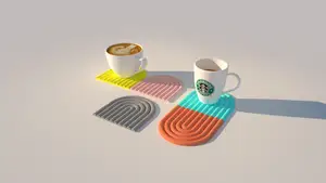 Coaster - semicircle (minimalistic)