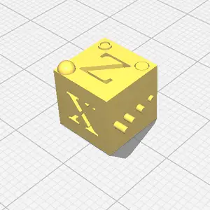 Small Fast Test Cube - Small Fast Calibration Cube 1cmX1cm 1g of filament! 0.5m!