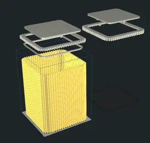 WAVY SURFACE TRASH CAN / CONTAINER - LSD COOKIE