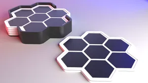 Honeycomb Hexagon Heat Tile Coaster - Raised Hexagons