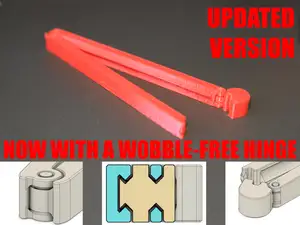 Print-in-Place Bag Clip 2 (Parametric)
