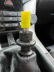 Chevy fitted stick shift to threaded converter (TPU)