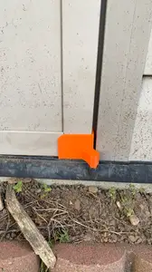 Plastic shed door hinge