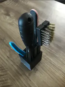 Tool holder for brushes tweezers and filament cutters