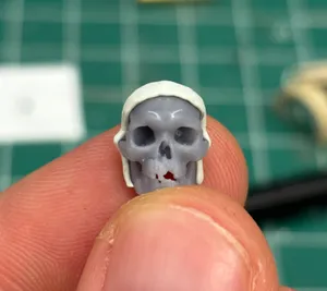 Human Skull with battle injuries (small-scale edit)