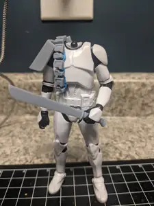 Black Series 1/12 Commander grey belt and sword