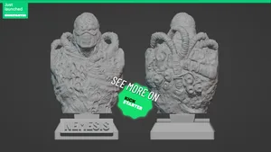 NEMESIS ULTRA-DETAILED SUPPORT-FREE BUST 3D MODEL