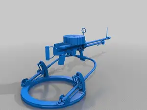 Lewis Machine Gun & Mount Full Size