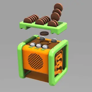 megusTUINO - back horn speaker music box (Tonuino system)