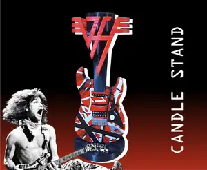 Strat guitar EVH candle stand