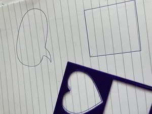 Bullet journal stencil