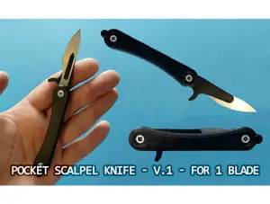 Pocket scalpel knife | folding scalpel knife | (v.1 - for one blade)