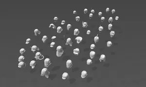 SW Low Poly Helmets Choose your favorite and bring it to life