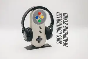 SNES Controller Headphone Stand - Retro Gaming Decor