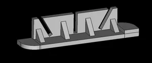 Remixed Sunshade Bracket for Print Flat Bird Spikes