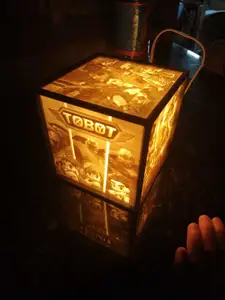 Lithophane TV Show for kids "TOBOT - cubic lamp