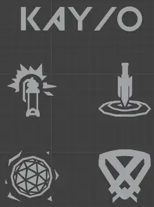 Kay/o Valorant 3D Nameplate + Ability Icons (All-in-One STL)