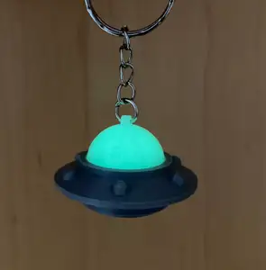 UFO Keychain - Three Parts