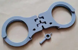 Heavy double hinge handcuffs