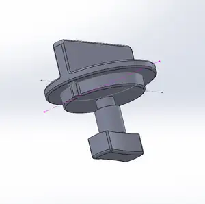 VW Passat 3C reardoor knob for warning triangle compartment