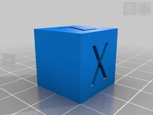 XYZ Calibration Cube - 20mm x 20mm x 20mm