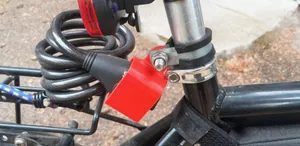 Bicycle lock holder