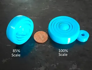 Concentric Rings Fidget (with or without center dome or keychain loop)