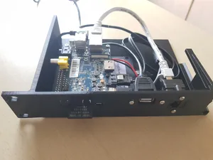 Modular 1U Relay Rack Mount for Banana Pi M1 with HDD/SSD