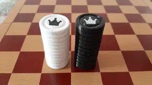 Checkers stackable 2 colors
