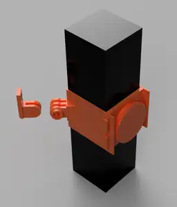 Sliding LACK GoPro-like camera mount