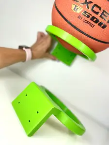 Ball holder hanging on the wall basketball voleyball football