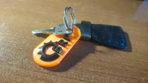Bombardier ATV keychain