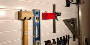 Track wall hooks